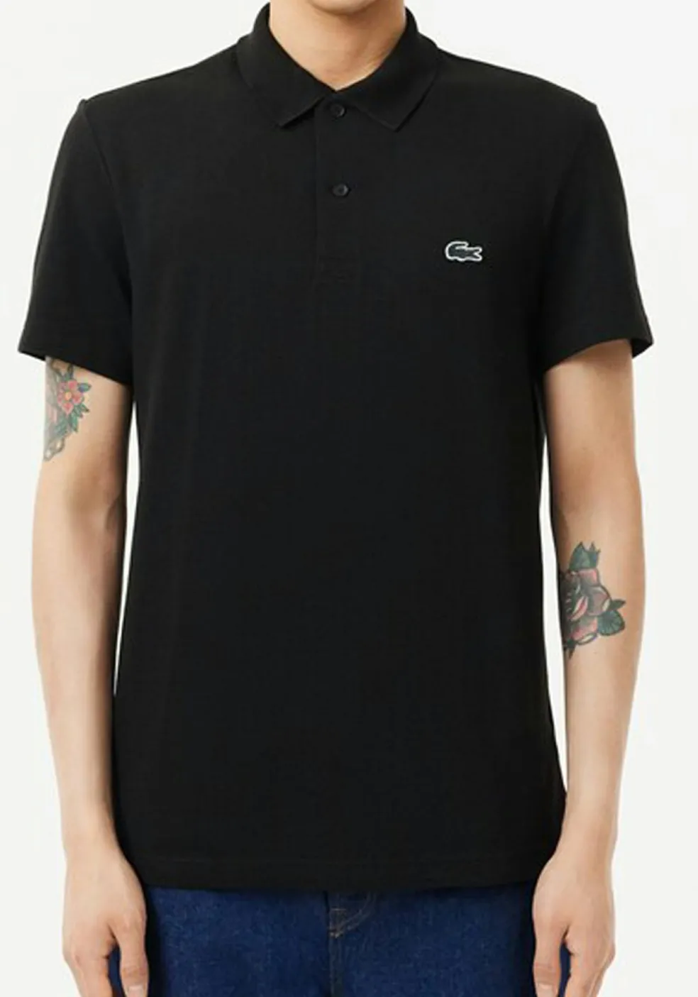 Lacoste Sport Polo Regular Fit stretch, zwart