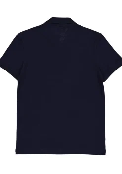 Lacoste stretch slim fit polo, heren polo extra getailleerd, marine blauw