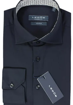 Ledub modern fit overhemd, donkerblauw