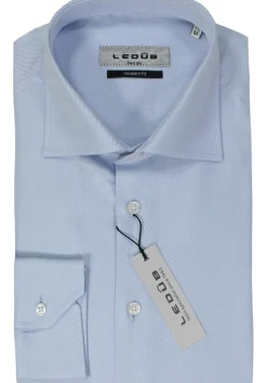 Ledub modern fit overhemd, lichtblauw twill