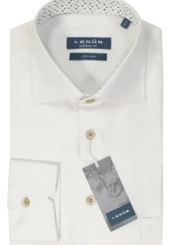 Ledub modern fit overhemd, wit