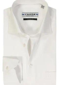 Ledub modern fit overhemd, wit