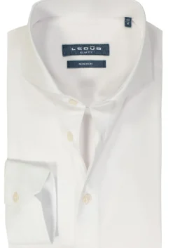 Ledub slim fit overhemd, mouwlengte 72 cm, wit