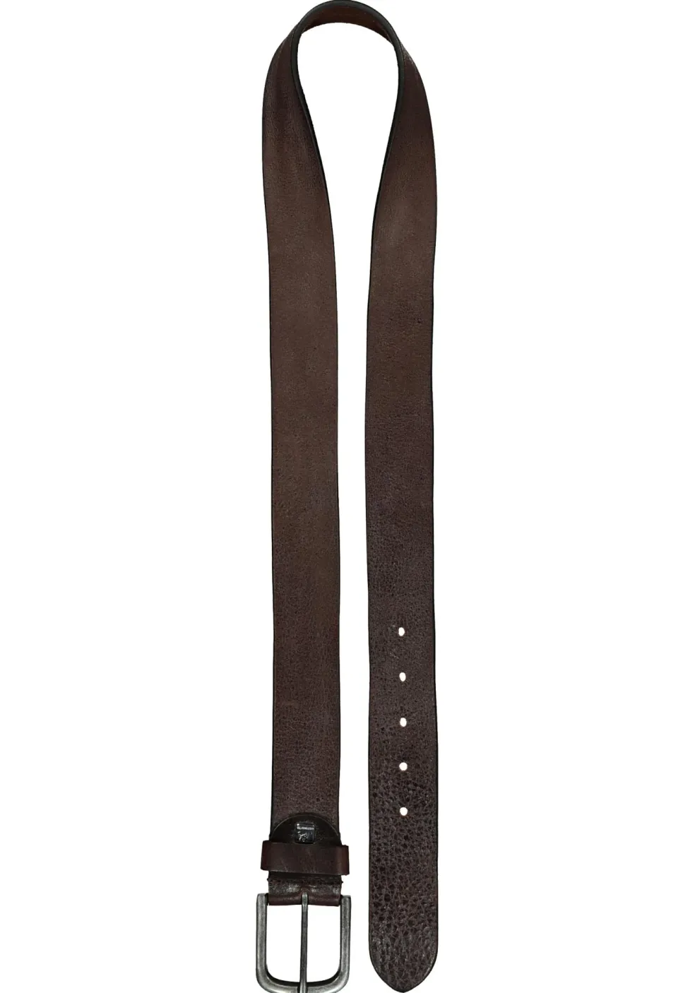 LINDENMANN leren heren riem, donkerbruin