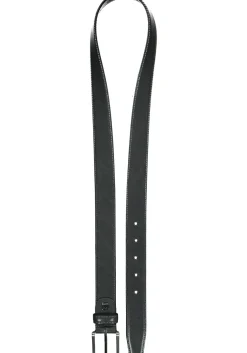 LINDENMANN leren heren riem, grijs