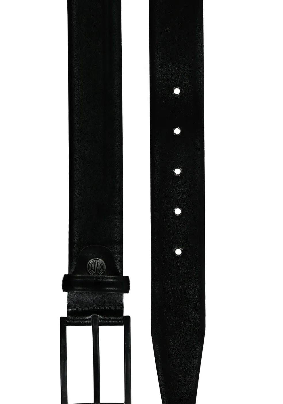LINDENMANN leren heren riem, zwart