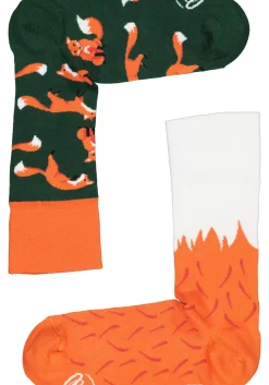 Many Mornings unisex sokken Red Fox