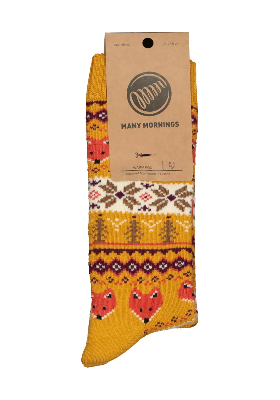Many Mornings unisex sokken Warm fox huissokken