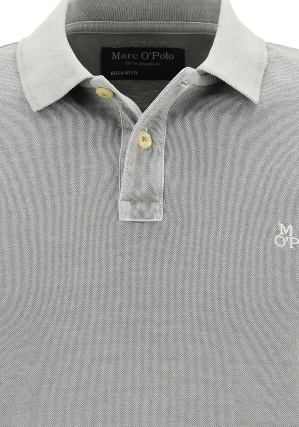 Marc O'Polo regular fit polo, heren poloshirt, grijs