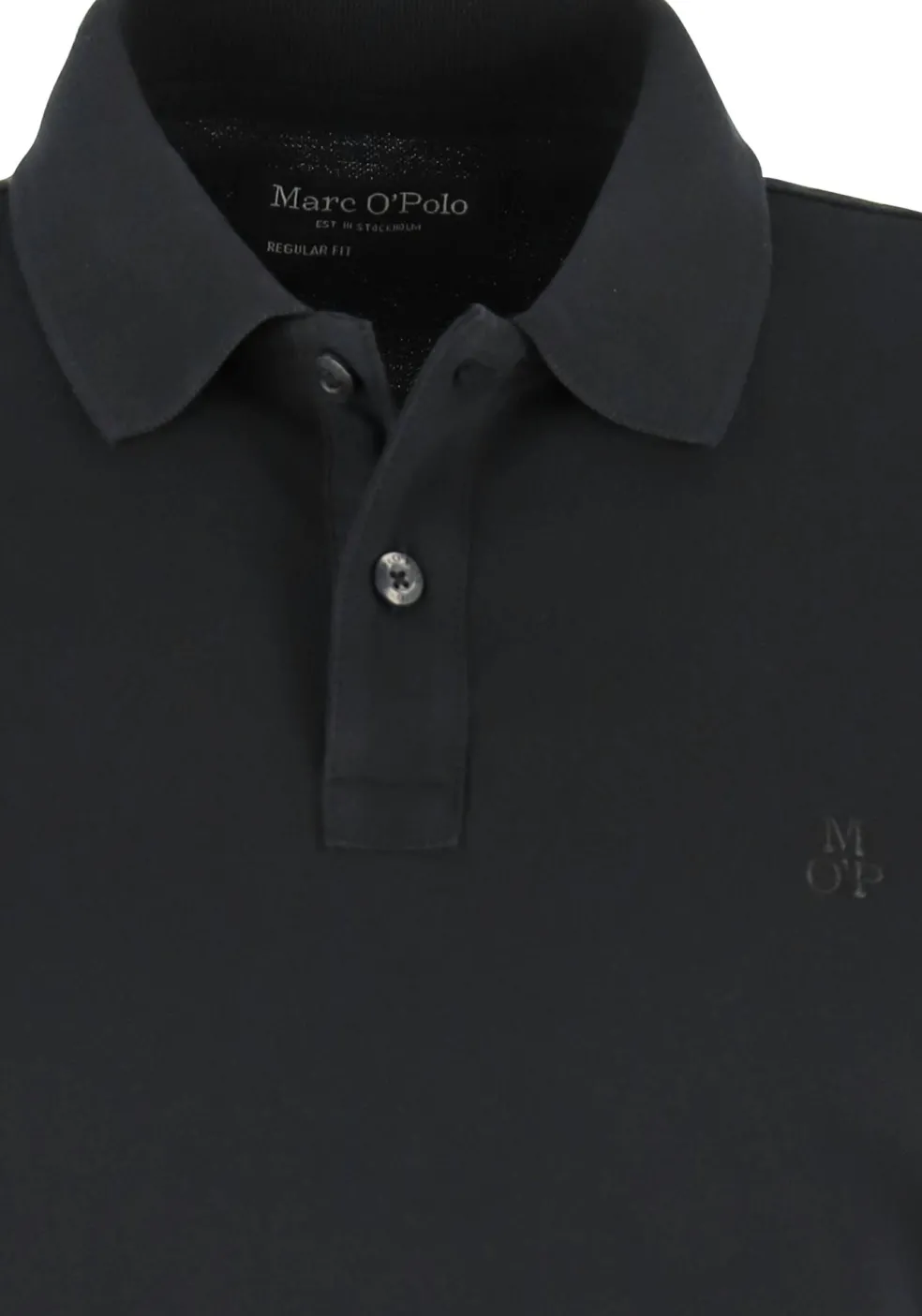 Marc O'Polo regular fit polo, heren poloshirt, zwart