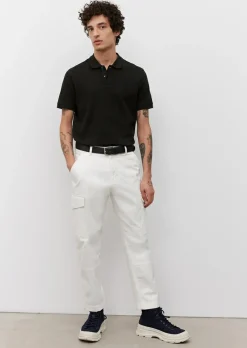 Marc O'Polo regular fit polo, heren poloshirt, zwart