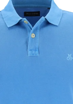 Marc O'Polo regular fit polo, heren poloshirt, azuurblauw