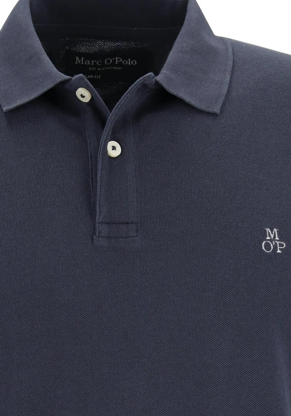Marc O'Polo regular fit polo, heren poloshirt, donkerblauw