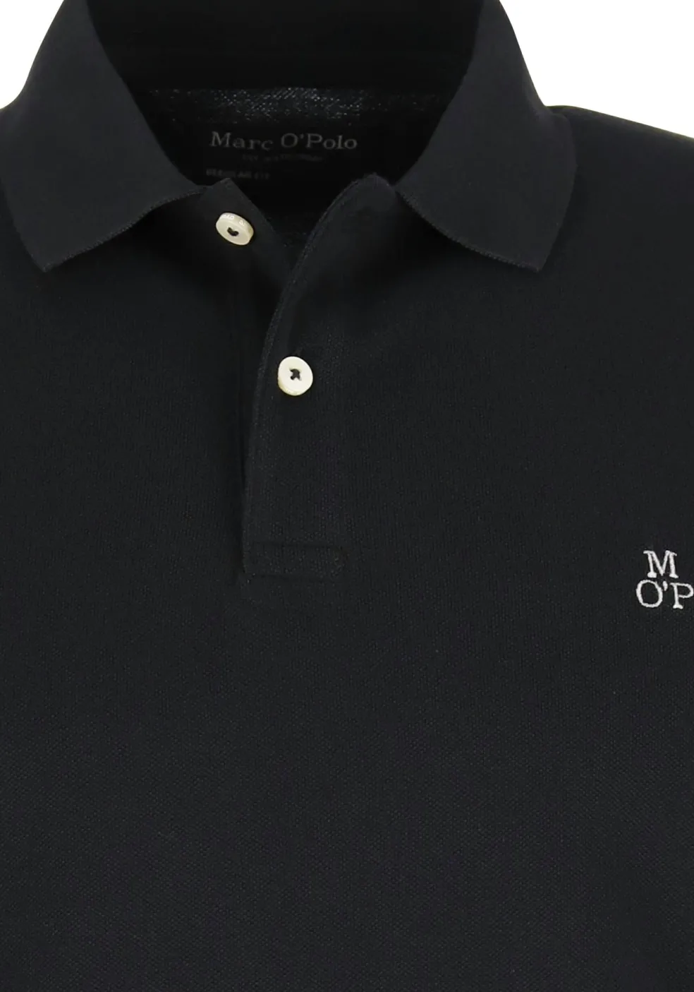 Marc O'Polo regular fit polo, heren poloshirt, zwart