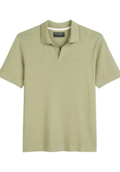 Marc O'Polo regular fit polo, heren poloshirt korte mouw, licht saliegroen