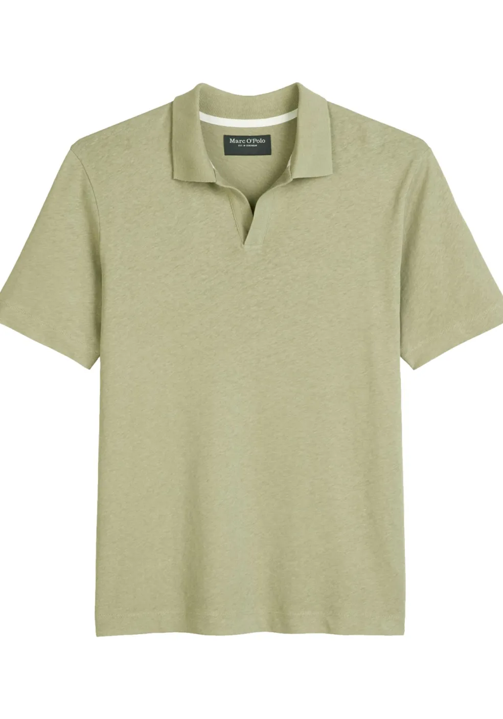 Marc O'Polo regular fit polo, heren poloshirt korte mouw, licht saliegroen