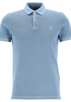Marc O'Polo shaped fit polo, heren poloshirt, blauw