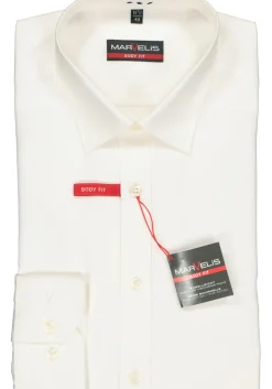 MARVELIS body fit overhemd, beige