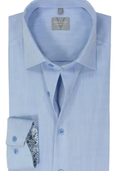 MARVELIS comfort fit overhemd, popeline, lichtblauw