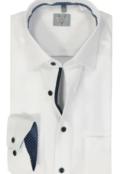 MARVELIS comfort fit overhemd, structuur, wit