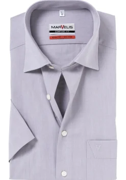 MARVELIS comfort fit overhemd, korte mouw, grijs
