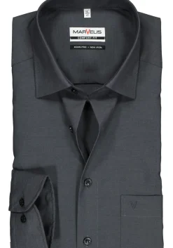 MARVELIS comfort fit overhemd, antraciet grijs