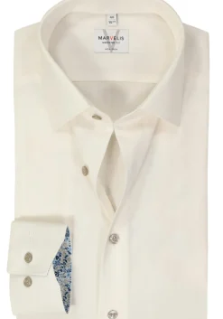 MARVELIS modern fit overhemd, popeline, off-white