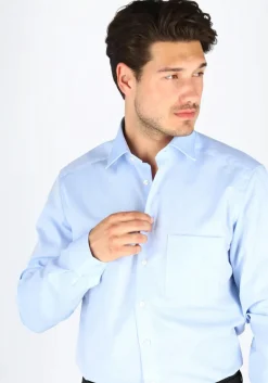 MARVELIS modern fit overhemd, mouwlengte 7, lichtblauw