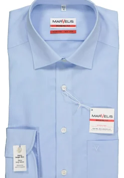 MARVELIS modern fit overhemd, mouwlengte 7, lichtblauw