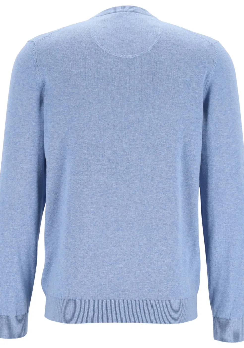 MARVELIS modern fit trui katoen, V-hals, lichtblauw