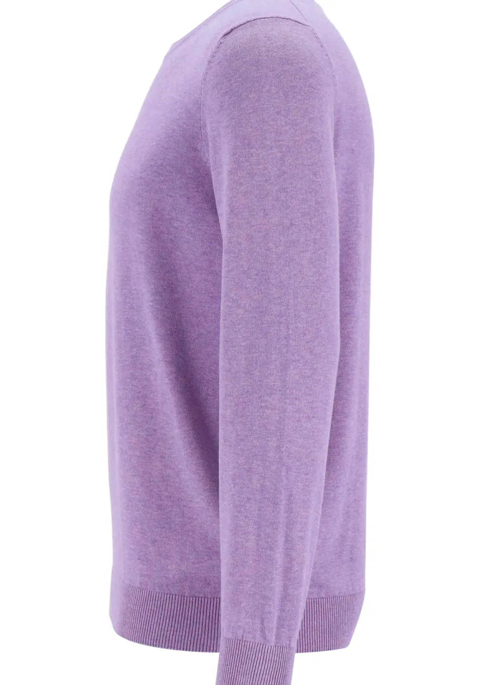 MARVELIS modern fit trui katoen, O-hals, lila