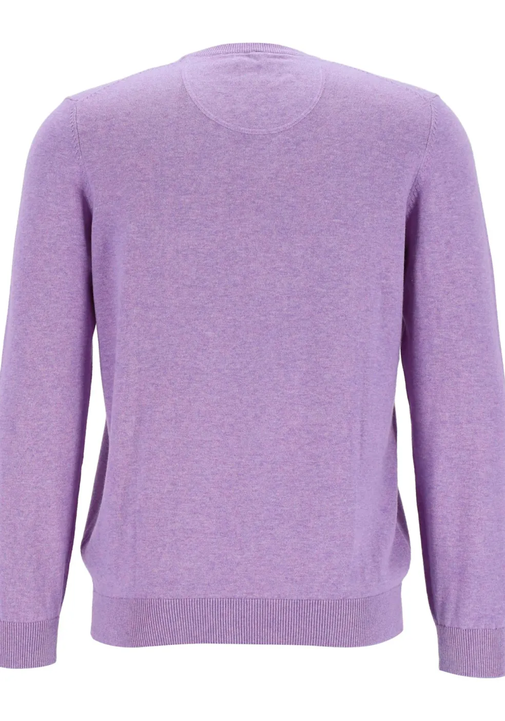 MARVELIS modern fit trui katoen, O-hals, lila