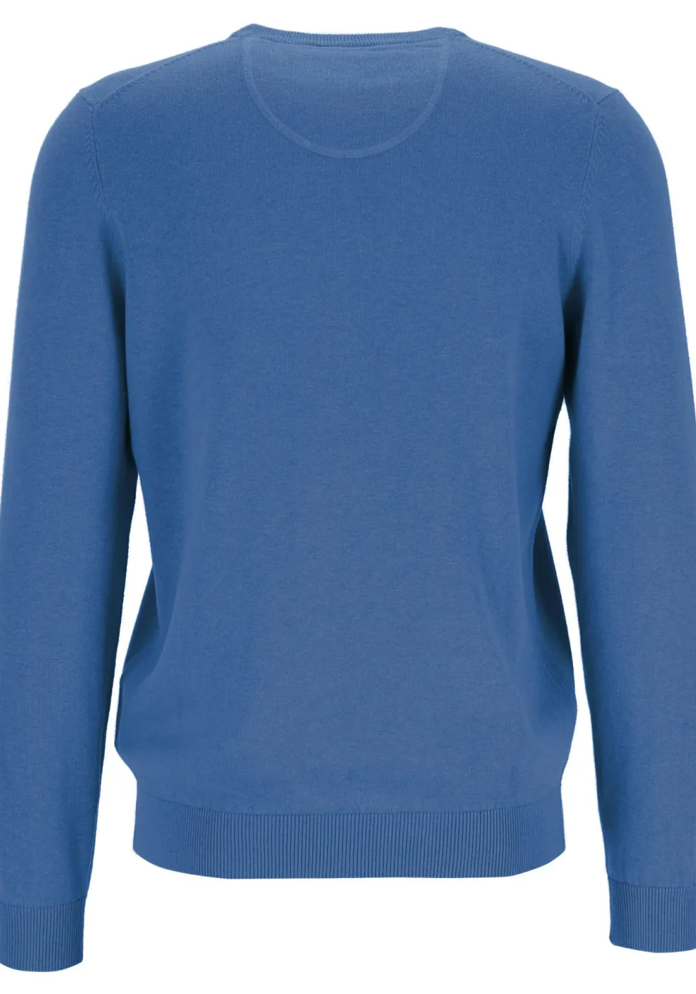 MARVELIS modern fit trui katoen, V-hals, jeansblauw