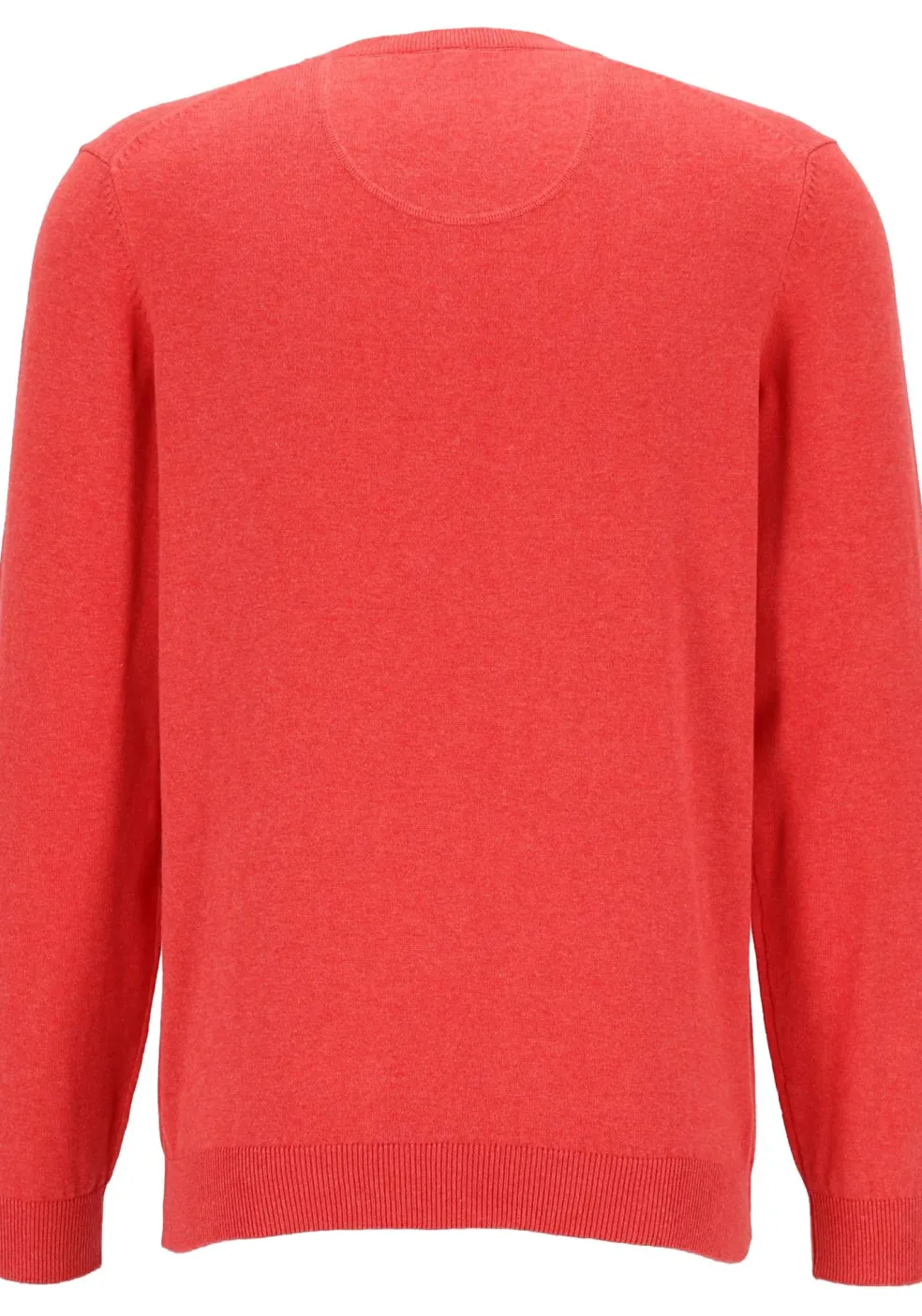 MARVELIS modern fit trui katoen, V-hals, rood