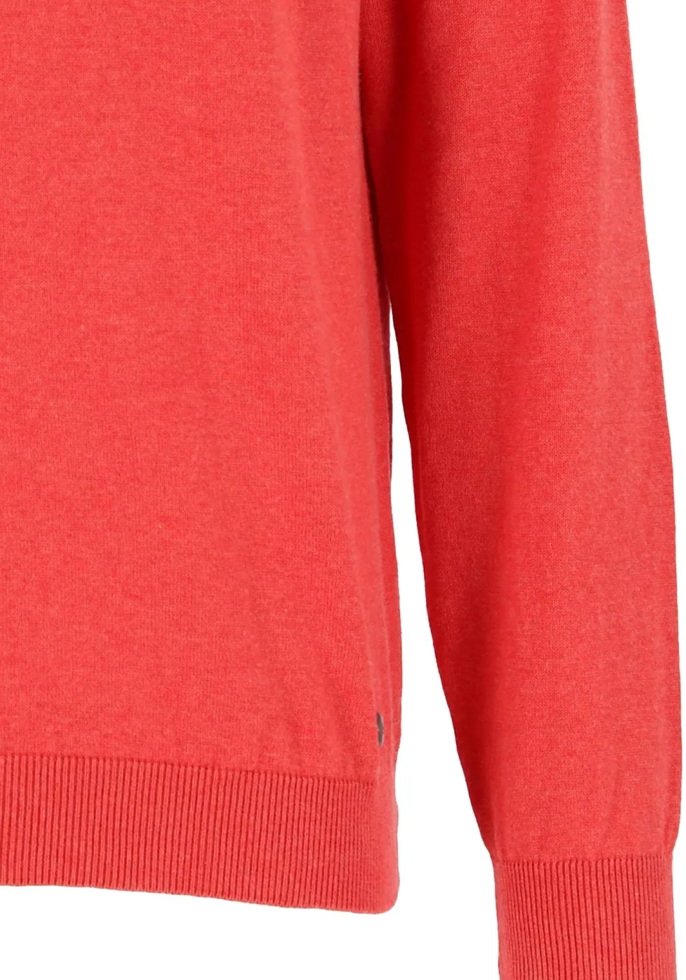 MARVELIS modern fit trui katoen, V-hals, rood