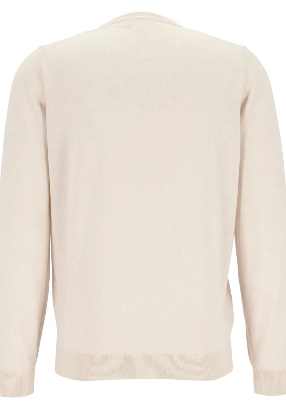 MARVELIS modern fit trui wol, O-hals, offwhite