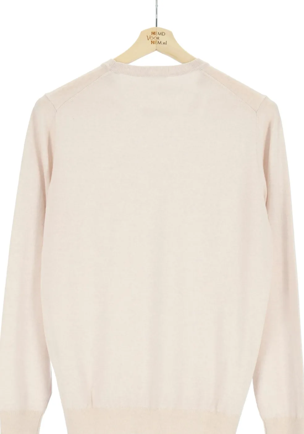MARVELIS modern fit trui wol, O-hals, offwhite