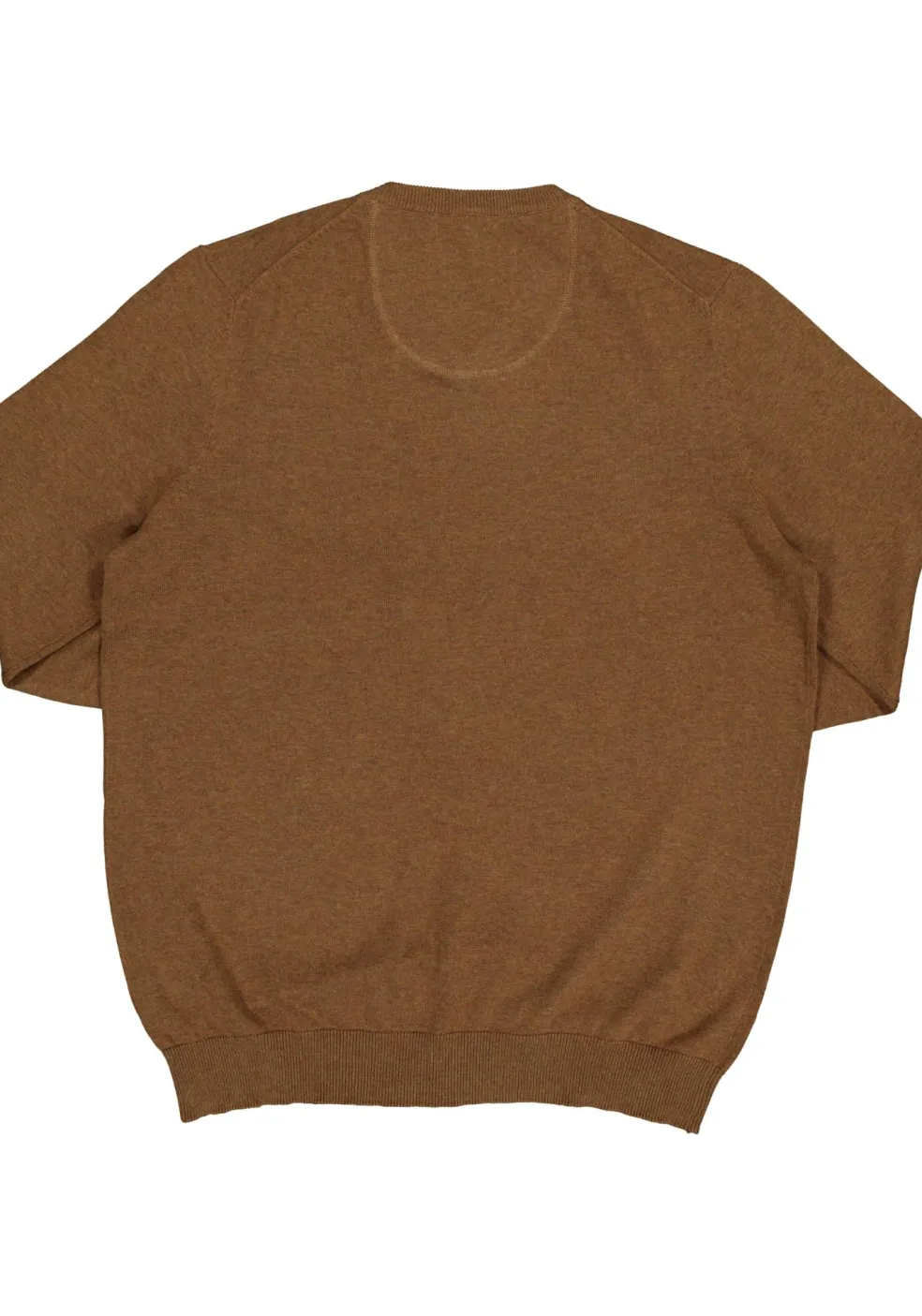 MARVELIS V-hals trui (katoen), cognac bruin melange