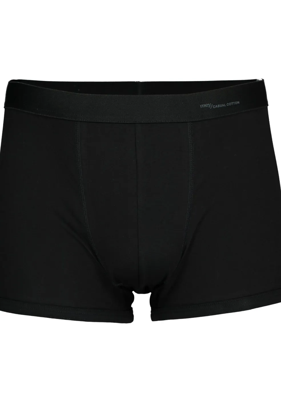 Mey Casual Cotton shorty (1-pack), heren boxer kort met zachte tailleband, zwart