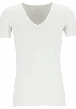 Mey Dry Cotton functional T-shirt (1-pack), heren T-shirt slim fit diepe V-hals, wit