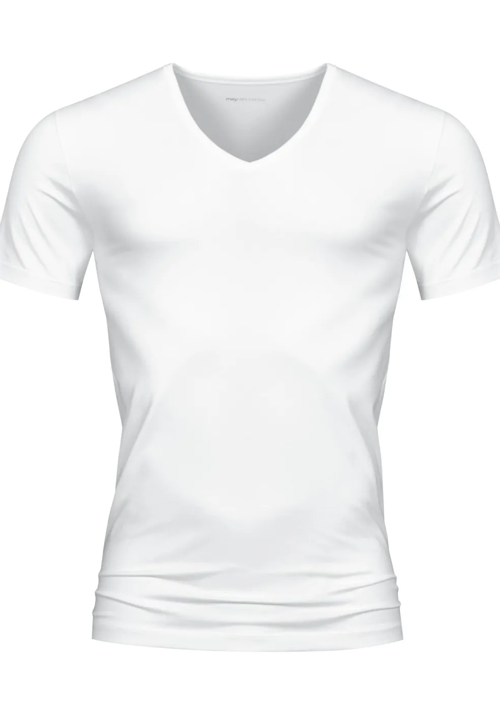 Mey Dry Cotton T-shirt (1-pack), heren T-shirt V-hals, wit