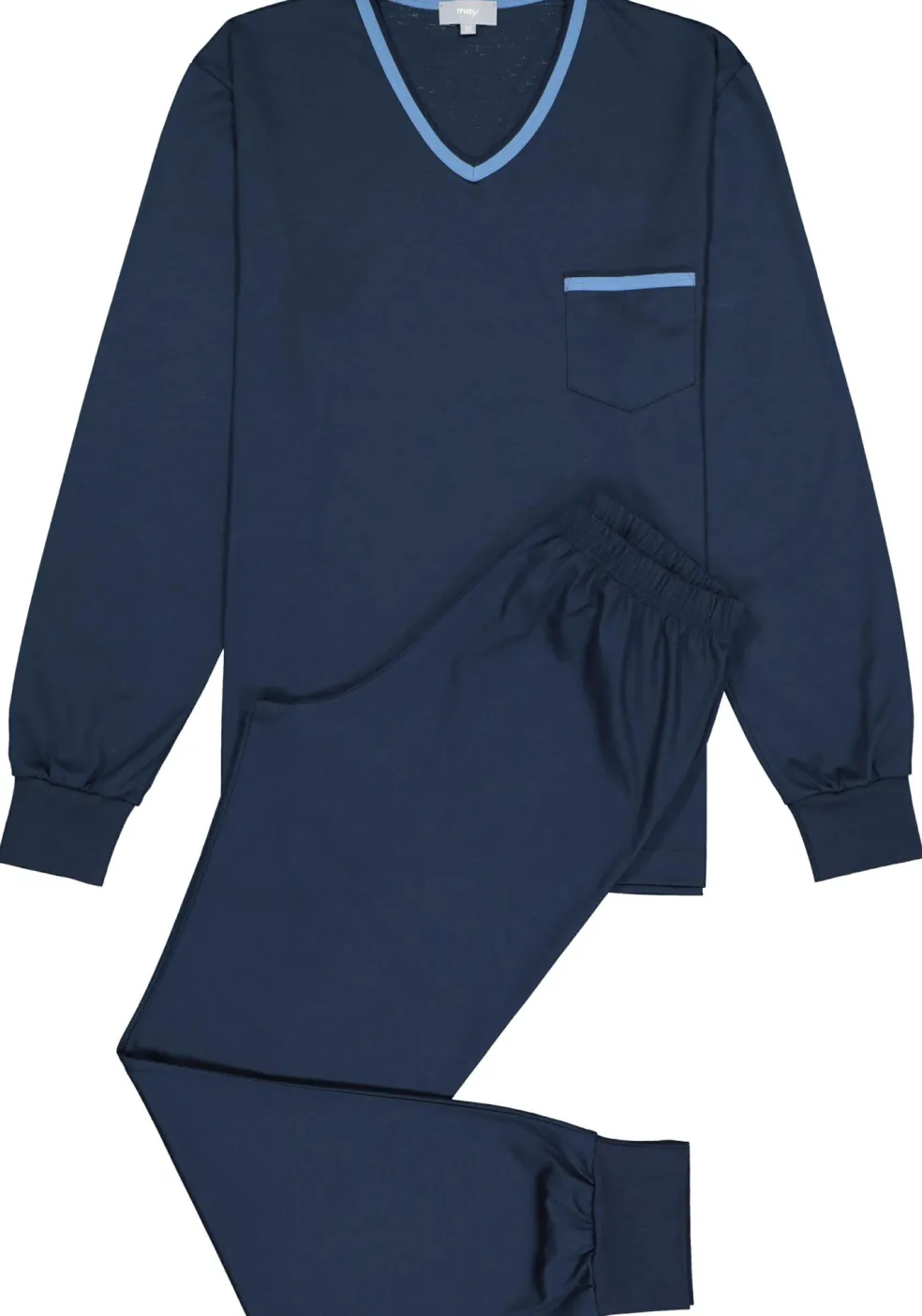 Mey heren pyjama Leongatha, donkerblauw