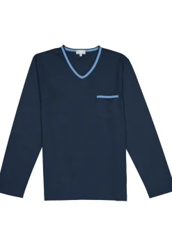 Mey heren pyjama Leongatha, donkerblauw