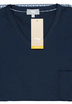 Mey heren shortama Clyde, blauw dessin