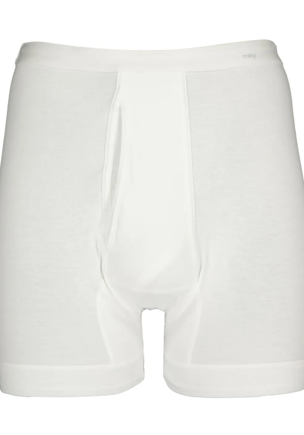 Mey Noblesse boxer briefs (1-pack), heren boxer normale lengte met gulp, wit