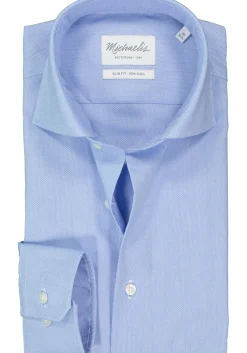 Michaelis slim fit overhemd, Oxford, lichtblauw