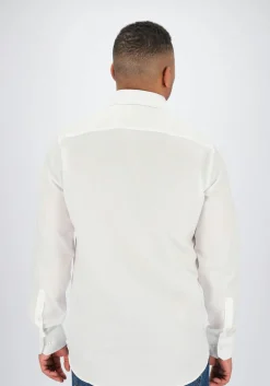 Michaelis slim fit overhemd, Oxford, wit