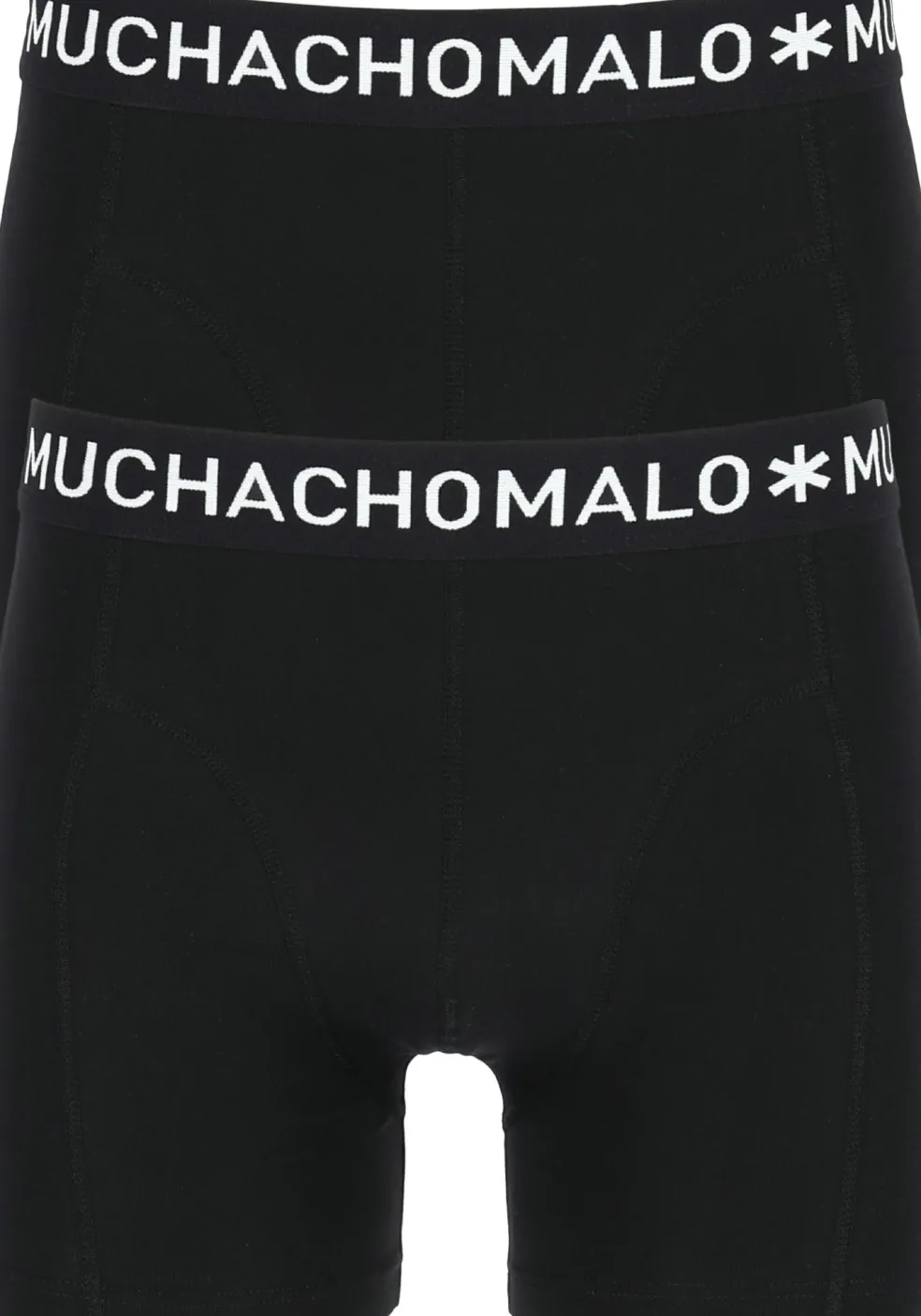 Muchachomalo boxershorts (2-pack), heren boxers normale lengte, zwart