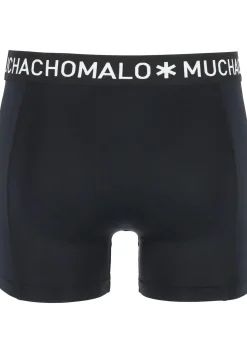 Muchchomalo microfiber boxershorts (2-pack), heren boxers normale lengte, zwart