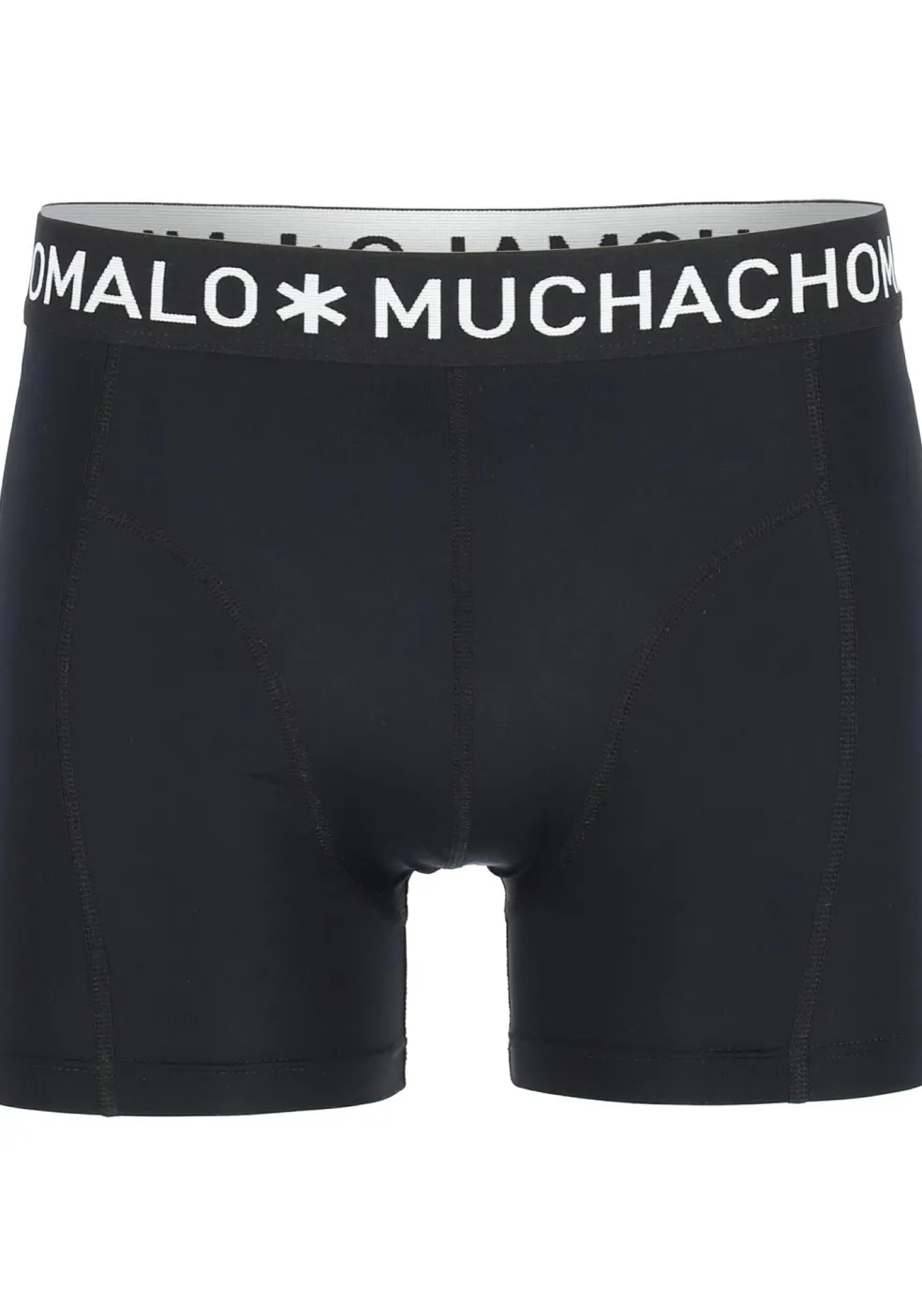 Muchchomalo microfiber boxershorts (2-pack), heren boxers normale lengte, zwart en blauw